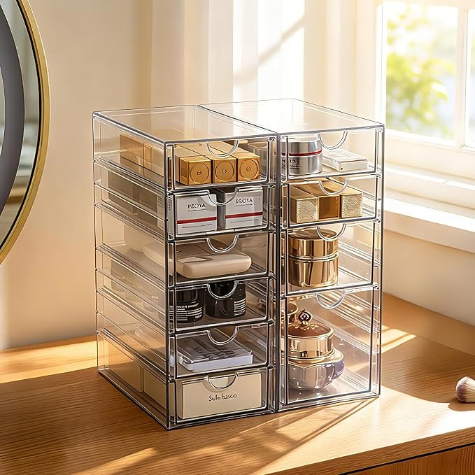 Prsildan Hair Accessories Organizer Acrylic Drawer - Image 8