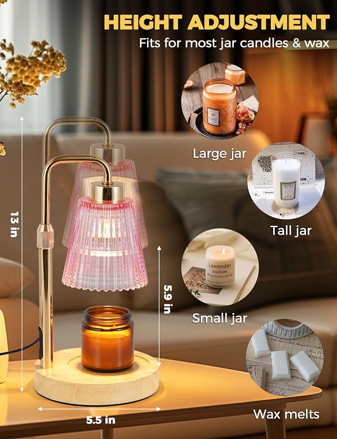 GODONLIF Pink Candle Warmer Lamp - Image 4