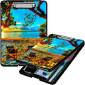 Beach Sunset A4 Clipboard with Storage Pen Holder, Clipboards Organizer Nursing by Unknown