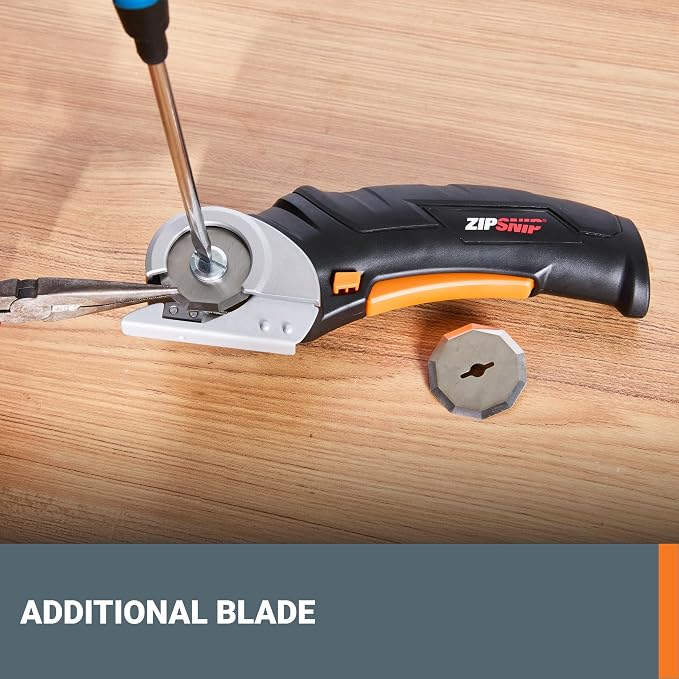 Worx Zipsnip Cordless Electric Scissors, Rechargeable Cardboard Box Cutter - Image 6