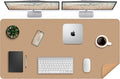 AFIING Cork Desk Mat 47" x 23.6", Dual-Sided Natural Cork & PU Leather Desk Pad by AFIING
