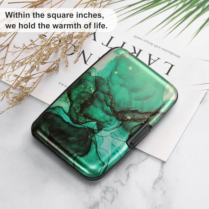 ELFISH Mini RFID Aluminum Wallet Credit Cards Holder Business Card Case Metal - Image 6