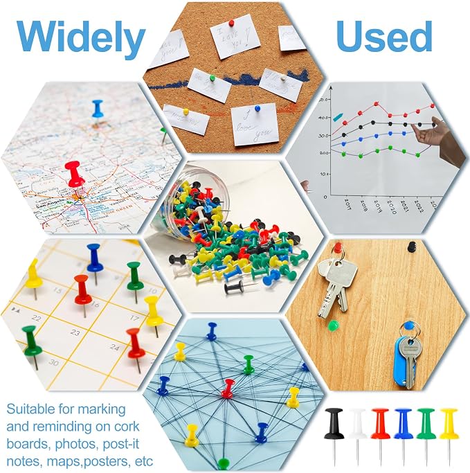 2400 Pcs Multicolor Push Pins, Standard Thumb Tacks - Image 6