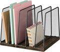 LEKETREE Desk File Organizer, 5-Section Upright File Sorter, Vertical File by Stylishworkspaceeffortlessorganization