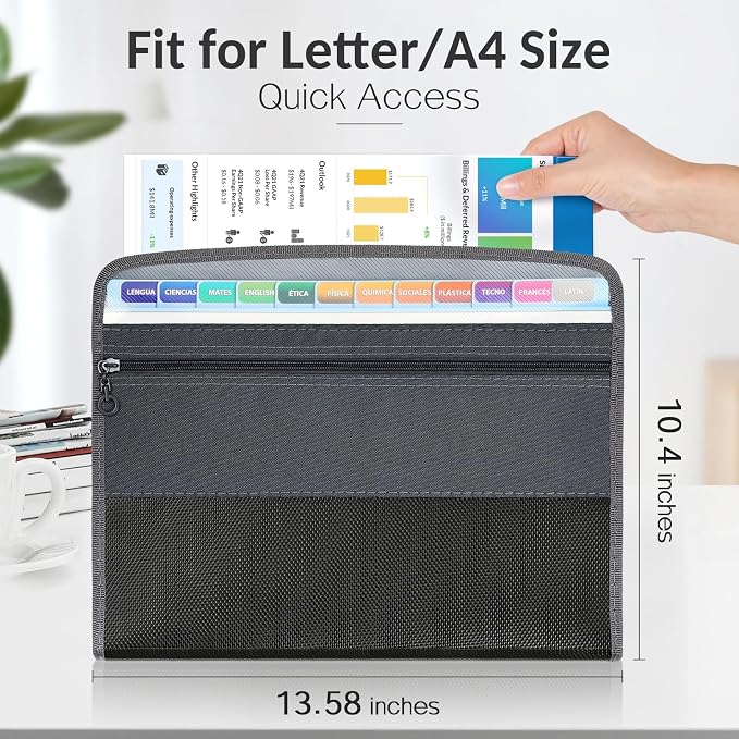 Sooez Accordion File Organizer - Image 3