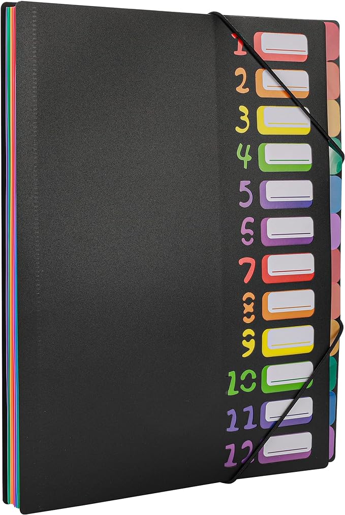 Edufun Rainbow Tab Expanding File Folder by Edufun