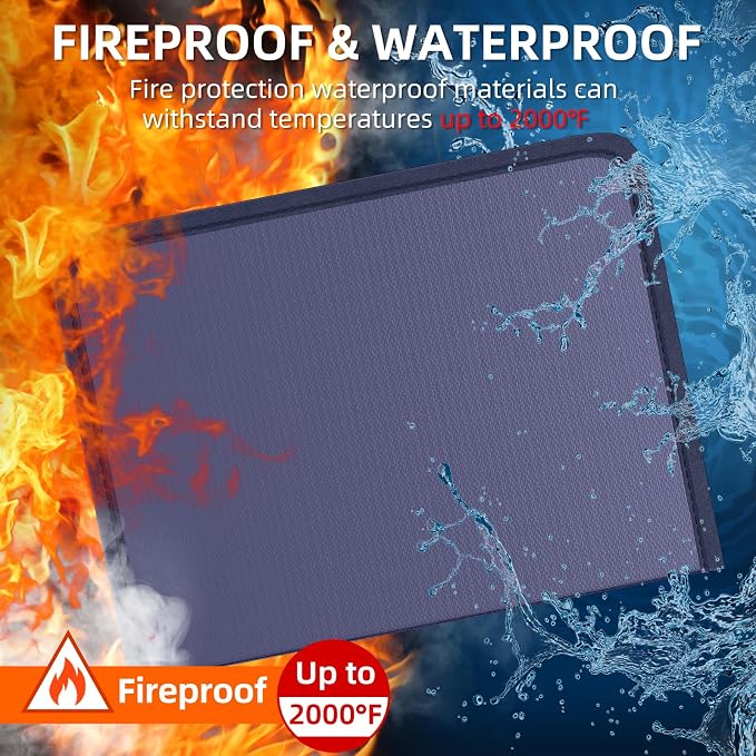 Fireproof Accordion File Organizer, Portable Expanding File Folder - Image 2