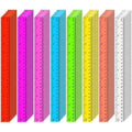 SenseYo 48 Pcs Clear Plastic Rulers 12 Inch Color Transparent Ruler by SenseYo