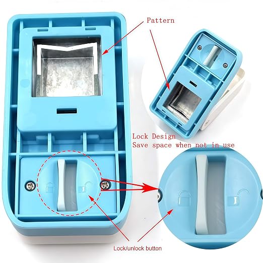 1.5X1.25inch Rectangular Postage Stamp Punch Ware Rectangle Craft Lever Punch - Image 5