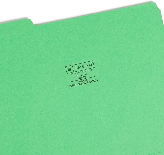 Smead Standard File Folders, 1/3-Cut Tabs, Letter Size - Image 3