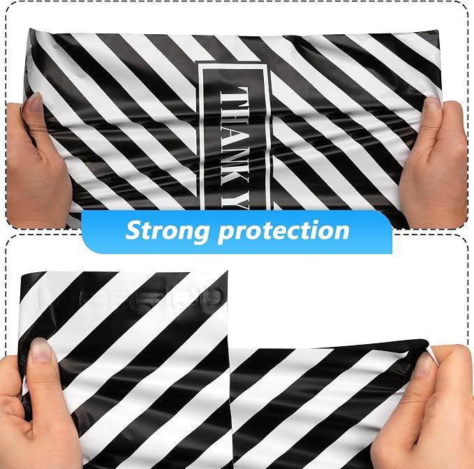 Thank You Poly Mailer 10x13 Inch 25 Pcs, Waterproof and Tear-Resistant Shipping - Image 4