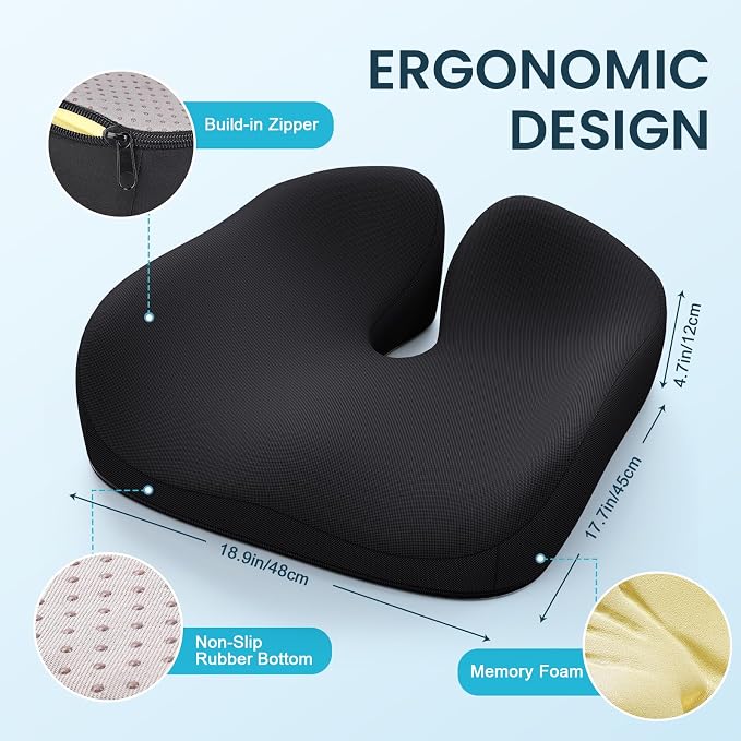 Benazcap Memory Foam Seat Cushion - Image 2