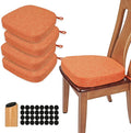 BUYUE Thickened 2.5" Dining Chair Cushions Set of 4, U-Shape High Density Foam by BUYUE