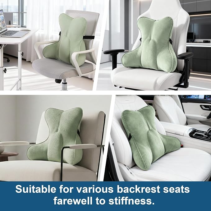 Lumbar Support Pillow for Couch & Recliner, Ergonomic Chair Back Support for - Image 6