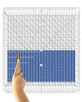 Quilting Ruler- 12.5 * 12.5" Slotted Rulers by Karpoulra