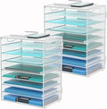 DALTACK 9-Tier Paper Organizer for Desk, Mesh Letter Tray Desk Organizer by DALTACK