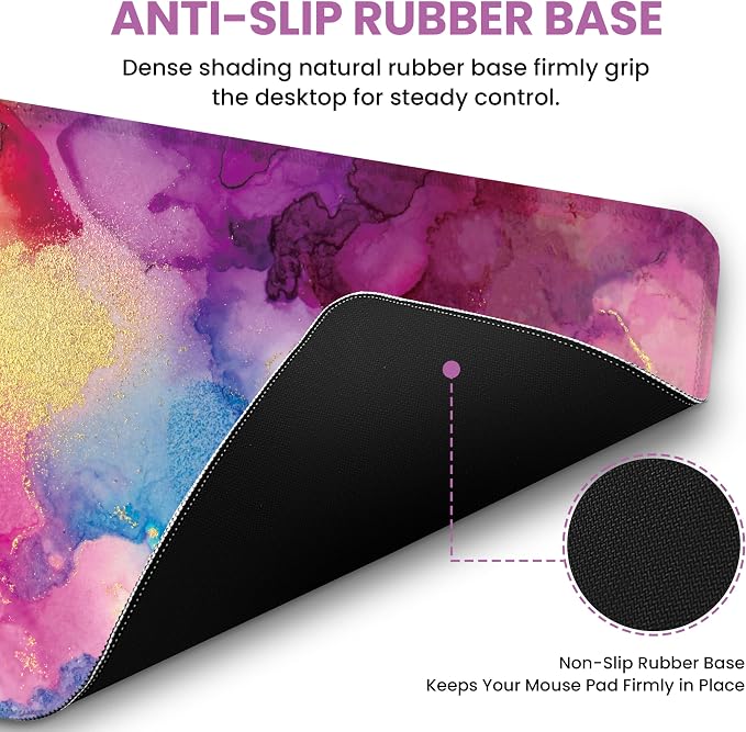 Large Mouse Pad for Desktop, Cute Desk Mat Pad Protector for Work & Gaming - Image 3