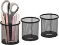 Mind Reader Pen and Accessories Holder, Desktop Organizer, Metal Mesh, 3.5"L x by MindReader