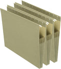 Staples Hanging File Pockets, Letter Size, 3.5" Expansion, Straight‑Cut by Staples