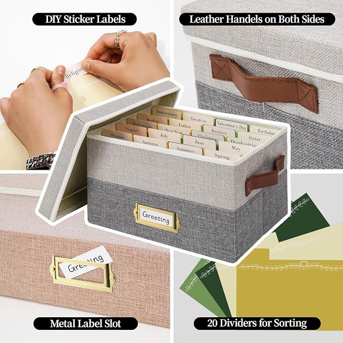 Vienrose Greeting Card Organizer Box - Image 4