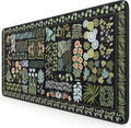 iCasso Floral Desk Pad Mat, Large Mouse Pad, Desk Matt by iCasso