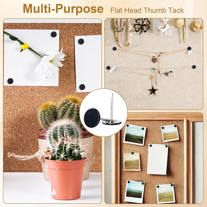 120pcs Metal Thumb Tacks, Heavy Duty Round Head Push Pins, Upholstery Tacks - Image 4