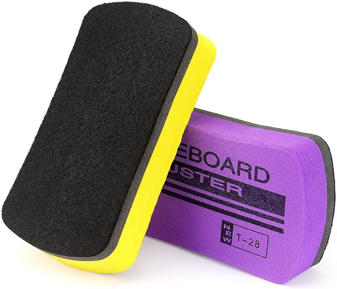 6 Pack Magnetic Dry Erase Erasers 4.2" x 2.2" | Whiteboard Dry Erase Eraser - Image 5