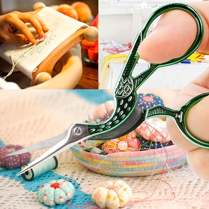 BIHRTC Scissors 3.6Inch Embroidery Knitting Scissor Small Crafting Shears - Image 6