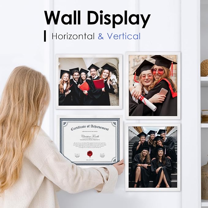 FIXSMITH 8.5x11 Diploma Frame, 6 Pack Certificate Frame - Image 5