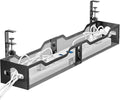 Under Desk Cable Management Tray 32'', Cable Management Under Desk No Drill by Litwaro