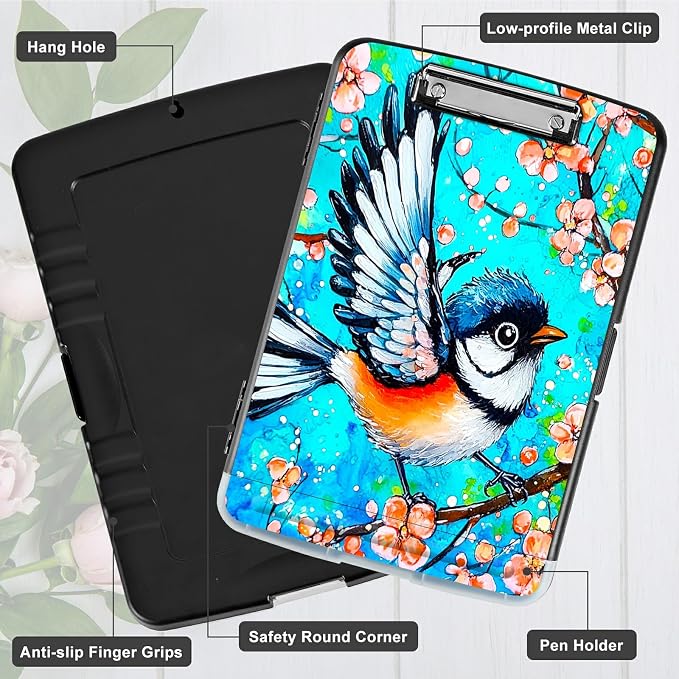 Blue Hummingbird A4 Clipboard - Image 5