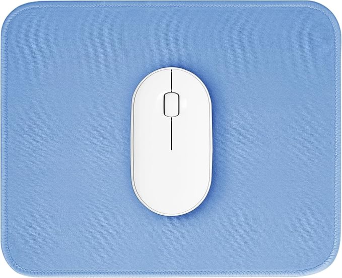 Blue Mouse Pad, 10.2 x 8.2 Inch, 3mm Thick, Ultra-Smooth, Waterproof, Suitable by ZYAOTWQZ