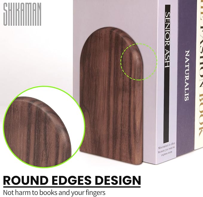 Book Ends, Bookends Wood Book Ends Universal Economy Bookend - Image 2