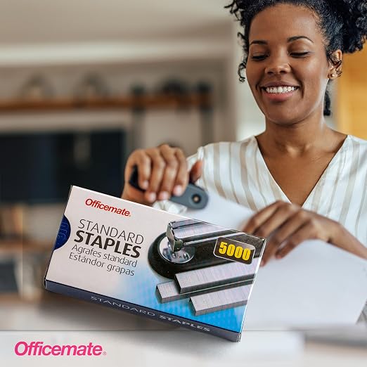 Officemate Standard Staples, 5 Boxes General Purpose Staple, 5000 Staples/Box - Image 5