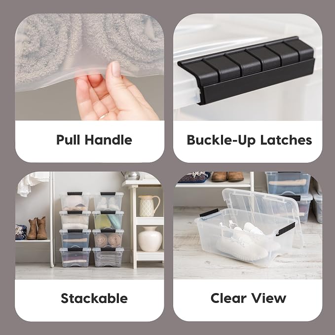 IRIS USA 13 QT Plastic Storage Box - Image 4