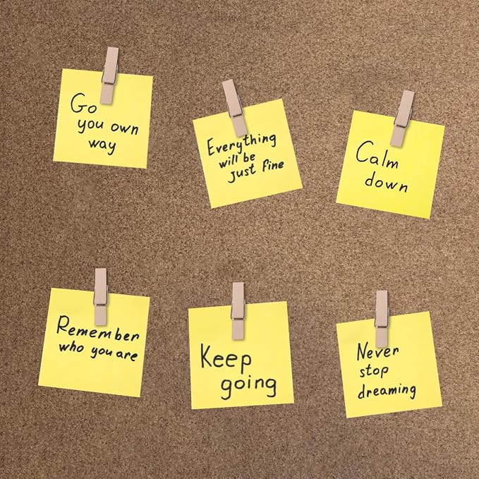 100-Pack Wooden Push Pins for Bulletin Board | Durable Cork Board Clips - Image 5