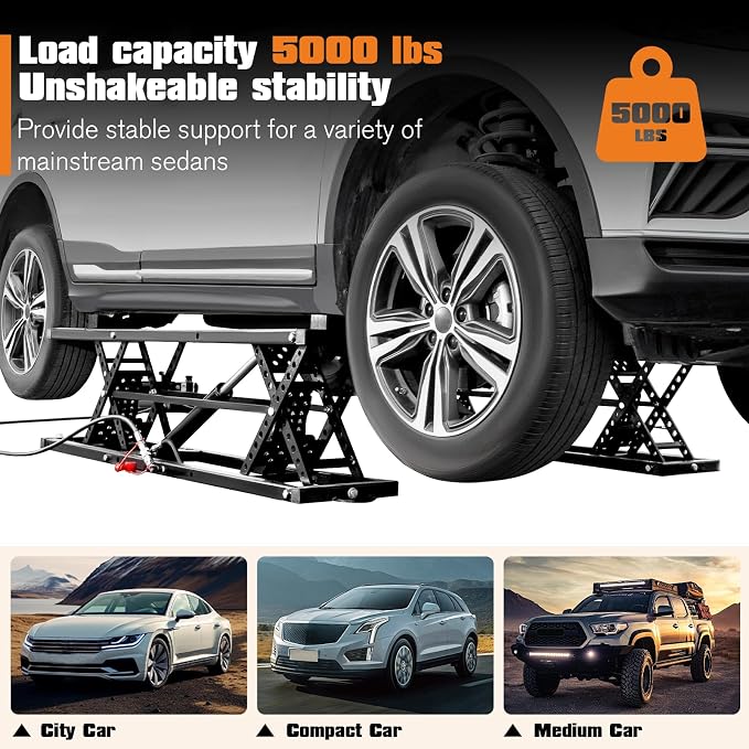 Jocisland 5000 lb Portable Car Lift, Quick Jack - Image 5