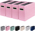 4 Packs Letter Size File Organizer, File Folders Organizer, Fabric Storage Box by ComfortKeeper