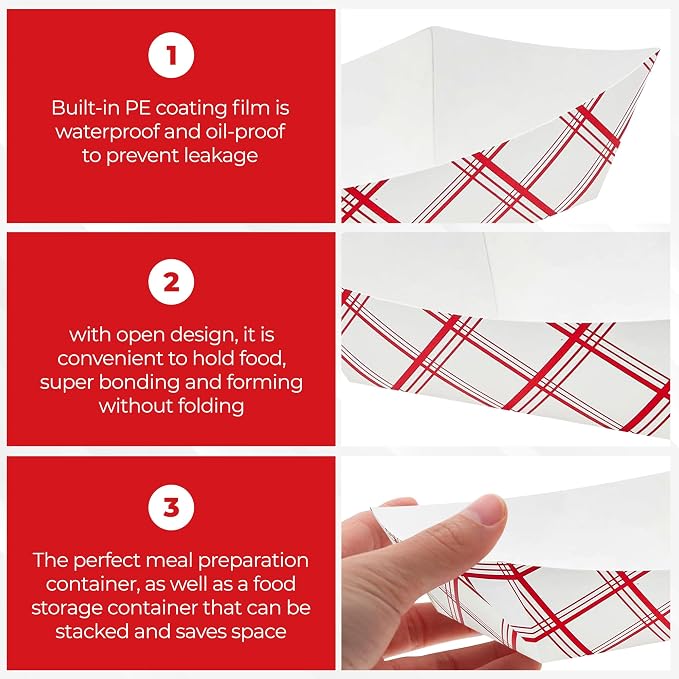 Paper Food Trays Boats | 2 Lb. - Image 4