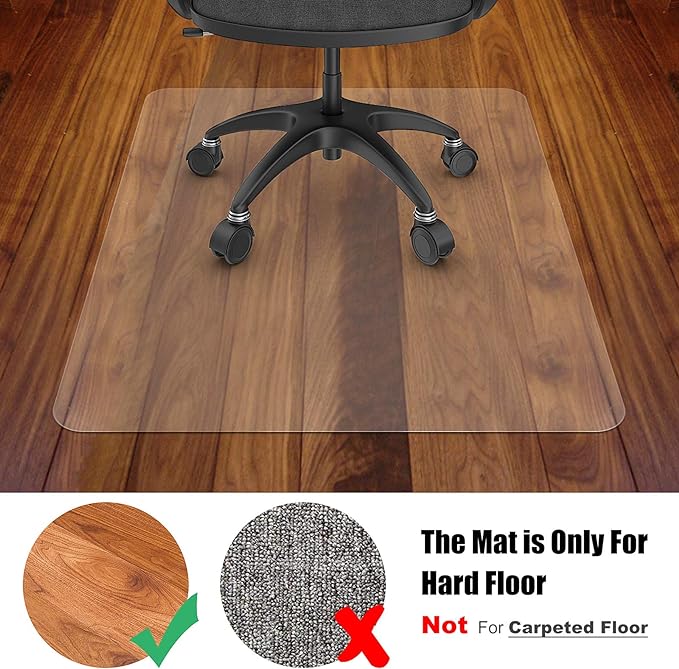 Azadx Office Chair Mat for Hardwood Floor 36 X 48, Plastic Mat for Office Chair - Image 8