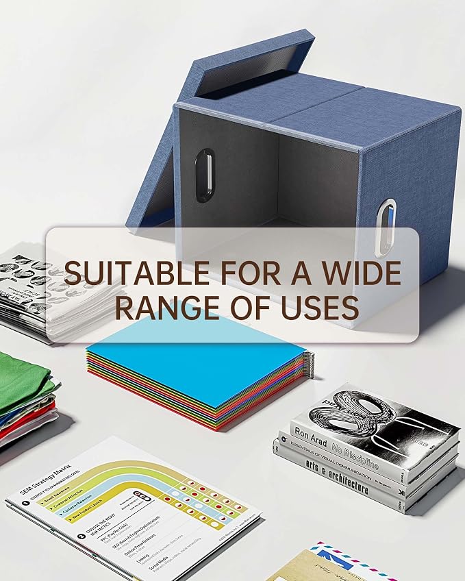 Oterri 2 Pack File Storage Organizer, Document Organizer, Portable File Box - Image 5