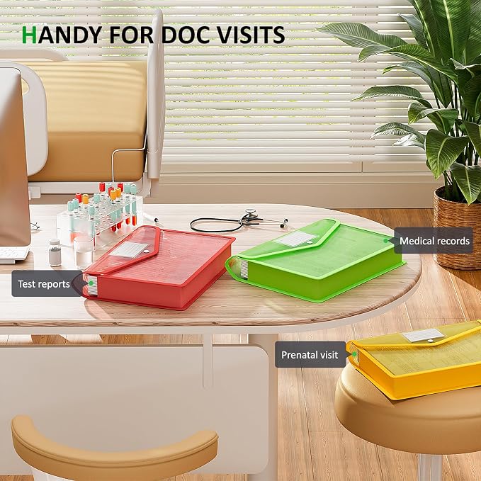 ThinkTex Plastic Expanding File Folders, Transparent Envelopes - Image 7