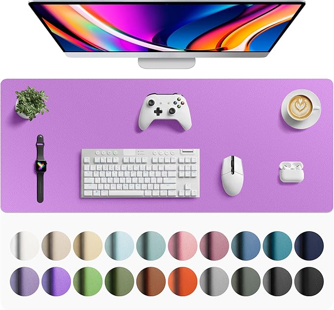 Aothia Faux Leather Desk Mat by AothiaSimpleNaturalUnique