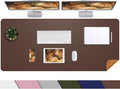 AFIING Cork Desk Mat 47" x 23.6", Dual-Sided Natural Cork & PU Leather Desk Pad by AFIING
