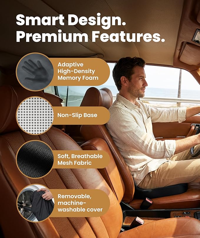 Everlasting Comfort Doctor Recommended Memory Foam Seat Cushion - Image 4