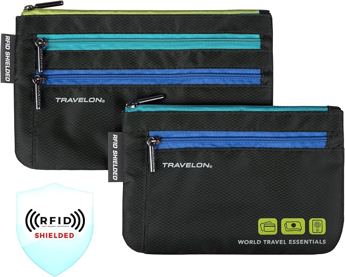 Travelon World Travel Essentials Set of 2 Currency and Passport Organizers - Image 4