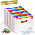 Plastic Accordion File Organizer, 26 Pockets Expandable File Folder Organizer by Heptazopy