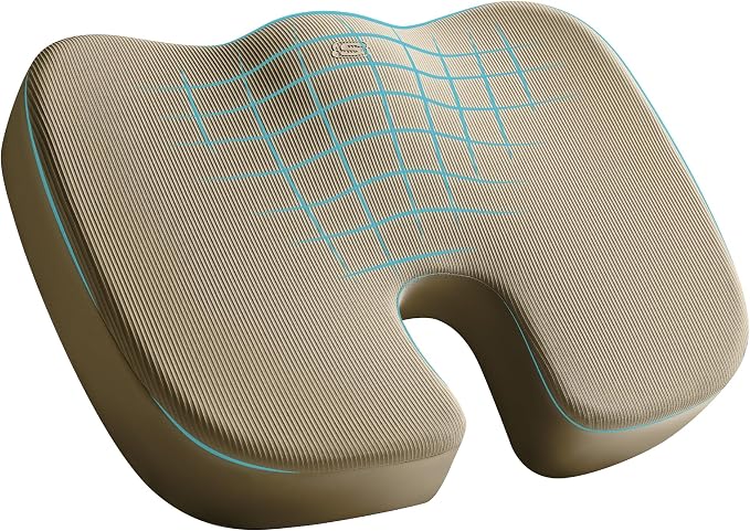 Skechers Memory Foam Seat Cushion, Office Chair Cushion by Unknown