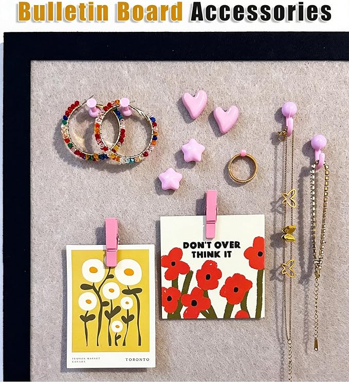 KEYDUACU 150 Pcs Pink Push Pins Set, Metal Thumb Tacks, Decorative Push Pins - Image 3