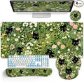 LIMKRIAN Cat Mouse Pad with Wrist Rest, Gaming Ergonomic Mouse Pad Wrist Support by LIMKRIAN